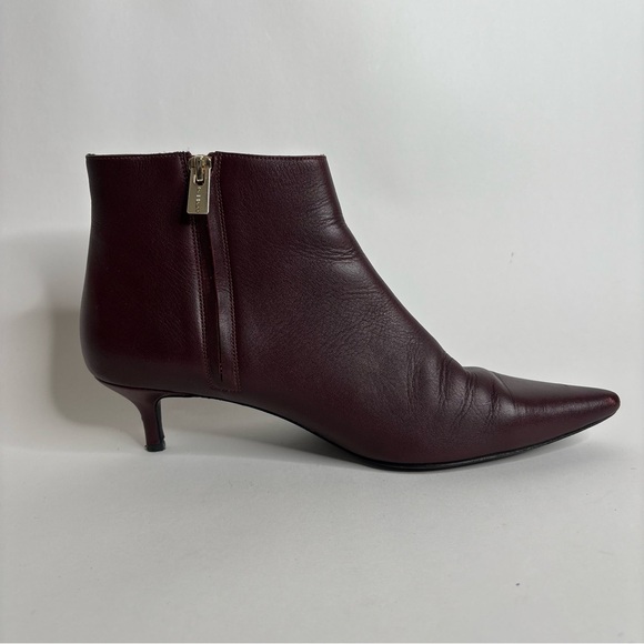 ANINE BING Stella Ankle Boot Burgundy Size 40 - Picture 5 of 12